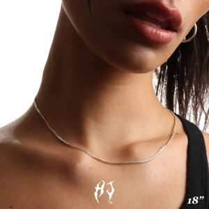 2MM STERLING SILVER CURB CHAIN - Hard Jewelry™
