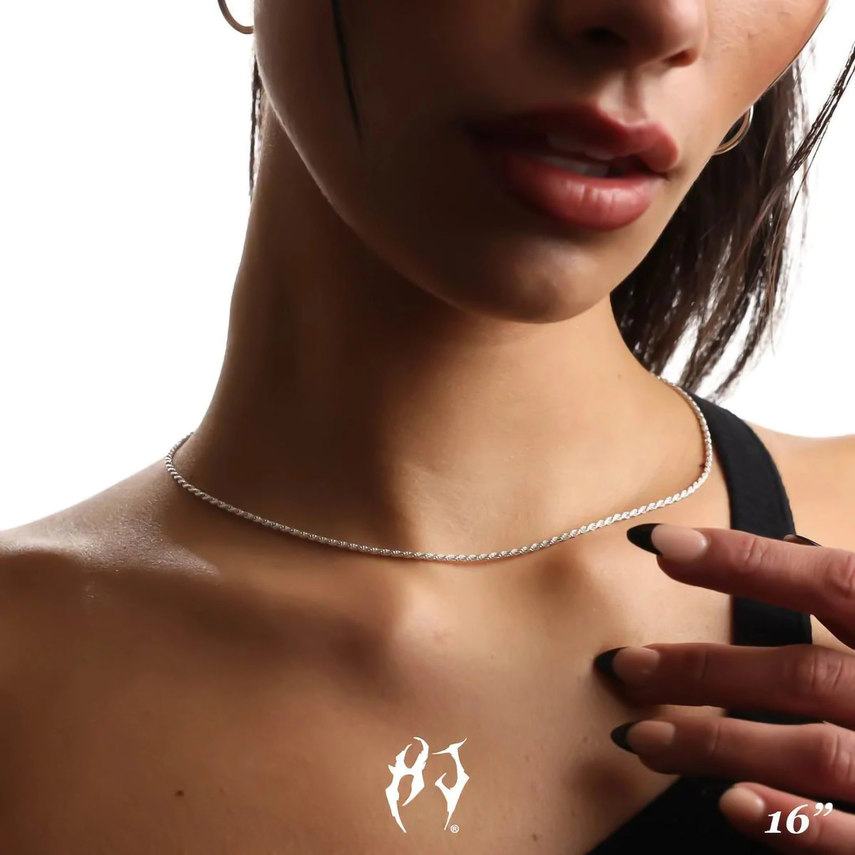 2MM STERLING SILVER ROPE CHAIN - Hard Jewelry™