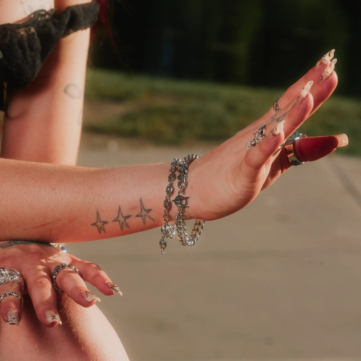 ANARCHY CUBAN BRACELET - Hard Jewelry™