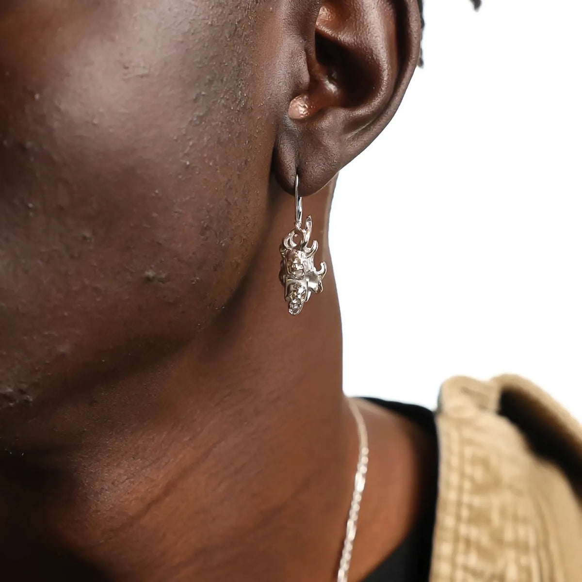 FLAME DICE EARRING - Hard Jewelry™