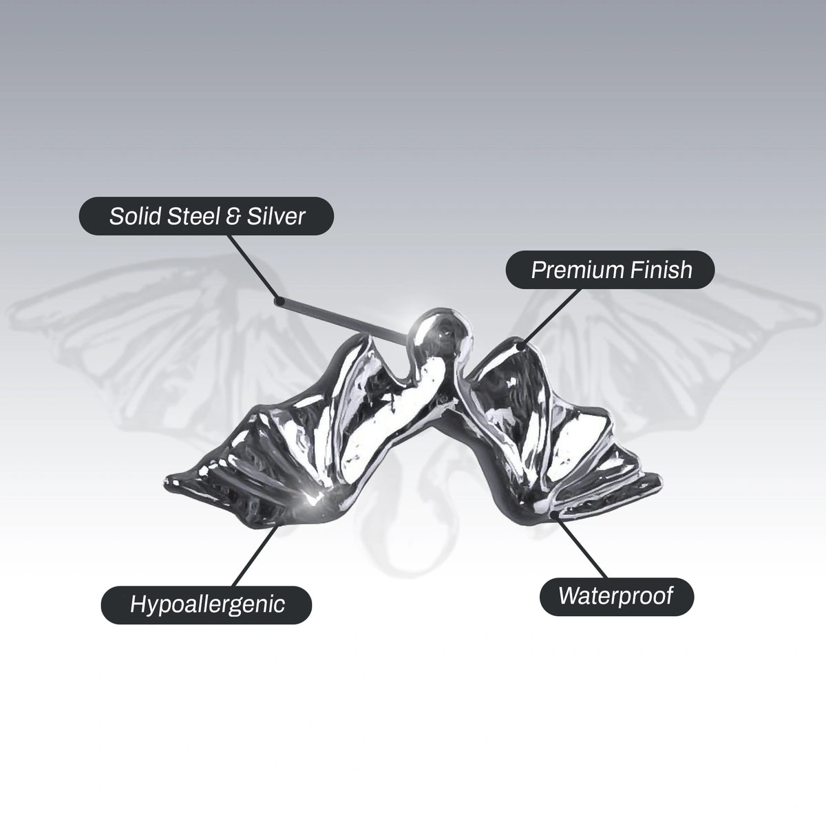 DEATHWING STUD EARRING