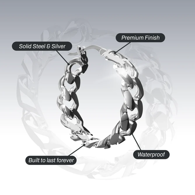 CUBAN HOOP EARRINGS