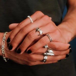 LUNA THE LUNATIC LUNAR RING - Hard Jewelry™