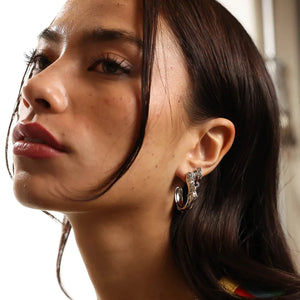 SUCCUBUS OPEN HOOP EARRING - Hard Jewelry™