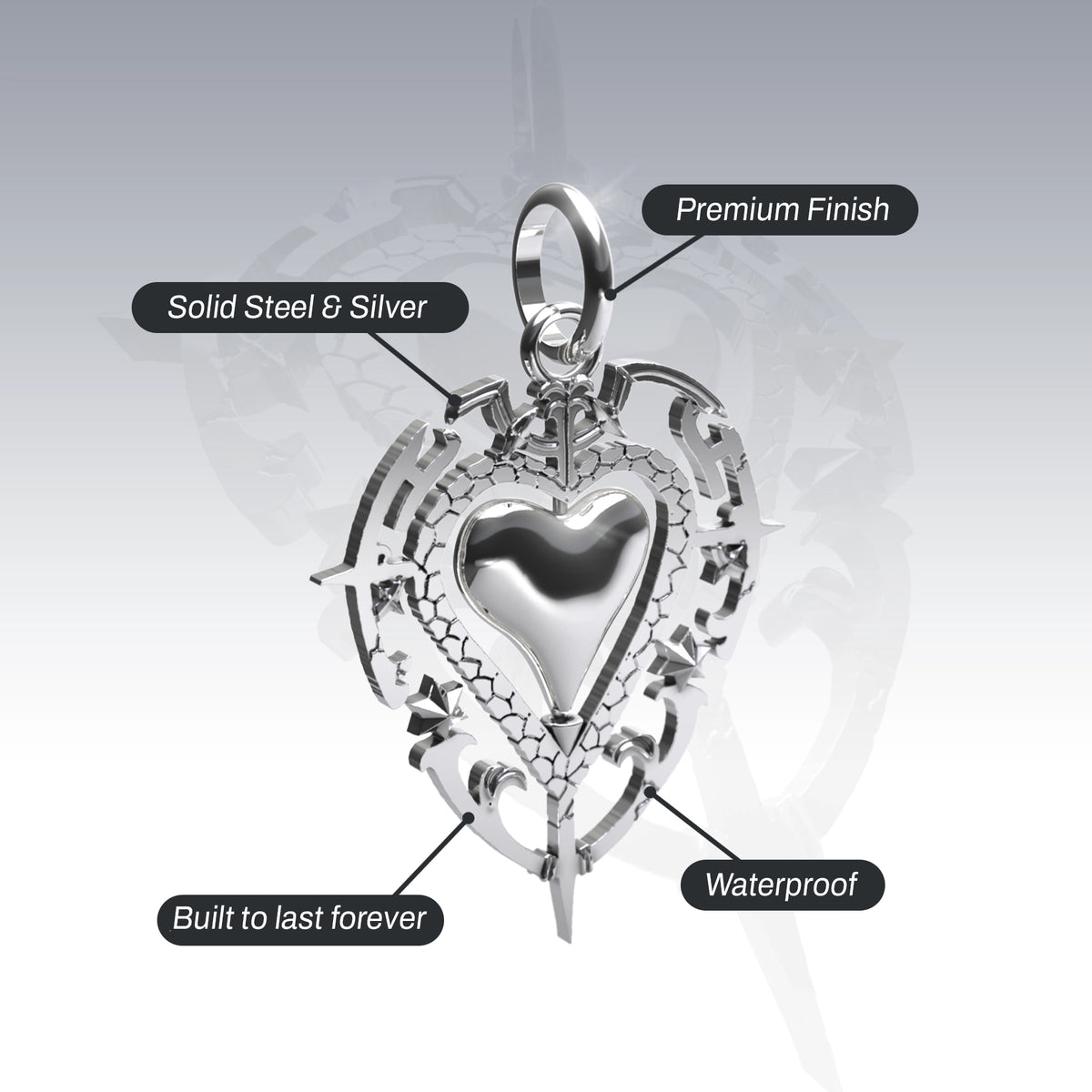 ANTIQUE HEART PENDANT